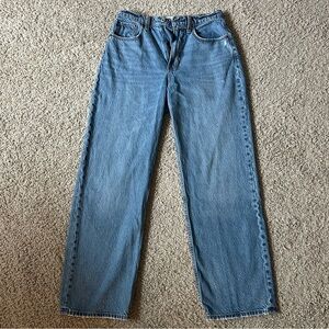 Abercrombie Loose High Rise Straight Jeans